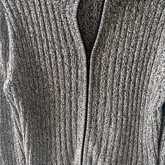 Talbots Zip Up Cardigan Long Sleeve Brown Marled Size M 100% Cotton Fall Alaska - Picture 7 of 10